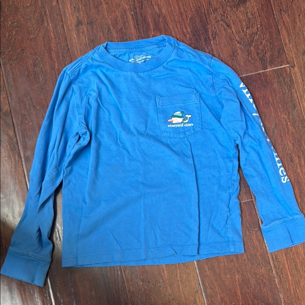 Vineyard Vines Classic Blue Long Sleeve Tee